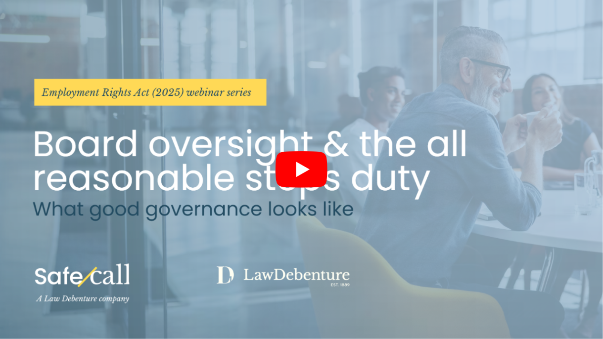 Sexual Harassment Duty and Board Oversight Webinar
